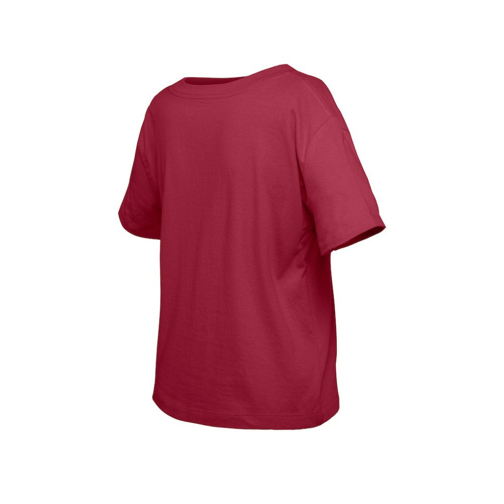 NHL Colorado Avalanche New Era Girl's Youth Flip Sequin T-Shirt - Dark Red