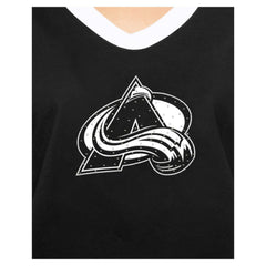 NHL Colorado Avalanche New Era Women's Game Day Rhinestuds T-Shirt - Black
