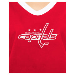 NHL Washington Capitals New Era Women's Game Day Rhinestuds T-Shirt - Red
