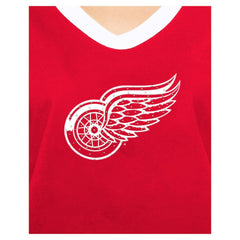 NHL Detroit Red Wings New Era Women's Game Day Rhinestuds T-Shirt - Red