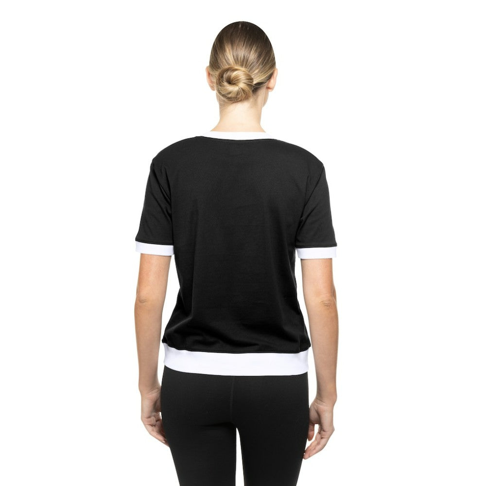 NHL Boston Bruins New Era Women's Game Day Rhinestuds T-Shirt - Black