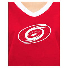 NHL Carolina Hurricanes New Era Women's Game Day Rhinestuds T-Shirt - Red