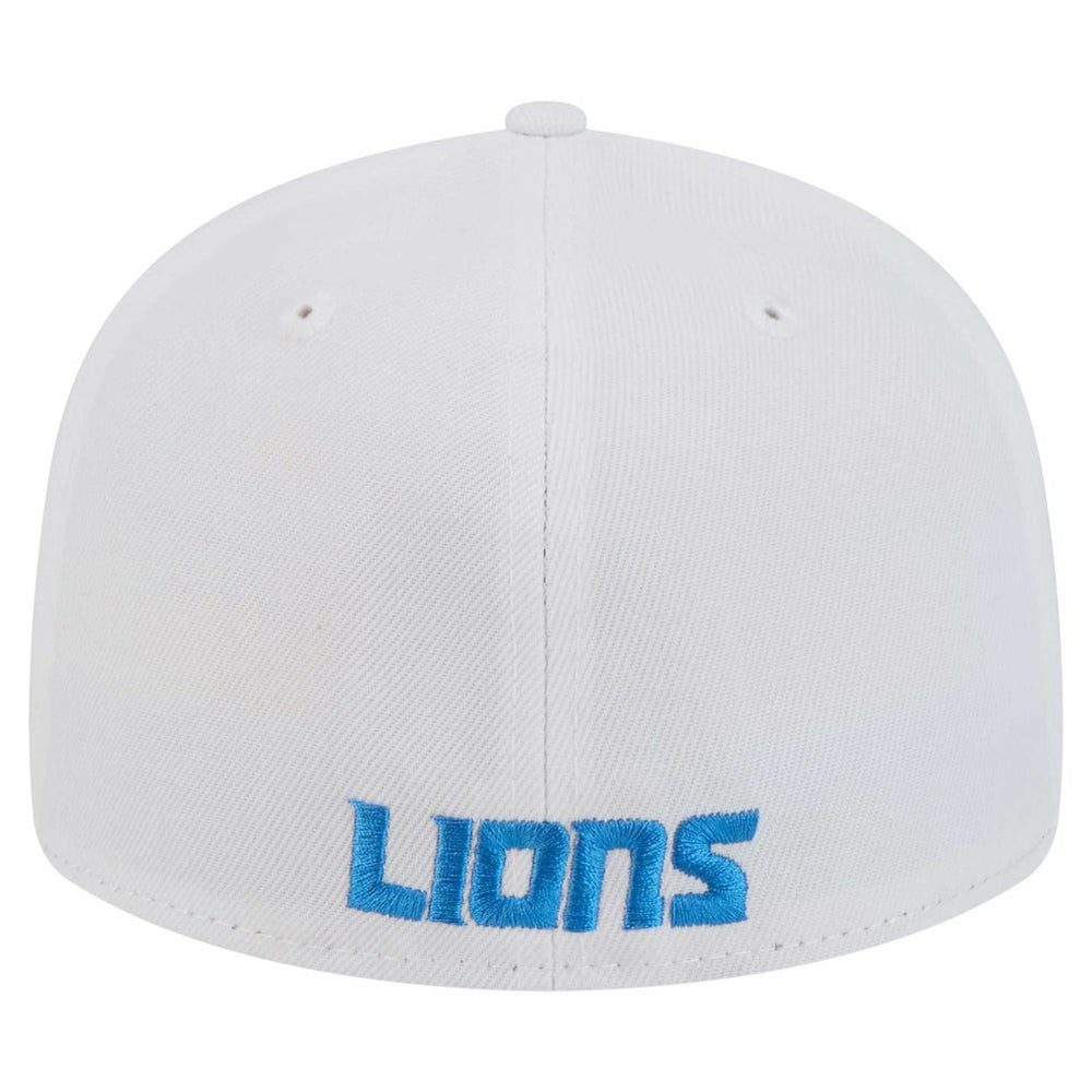 Detroit Lions New Era Omaha Low Profile 59FIFTY Fitted Hat White