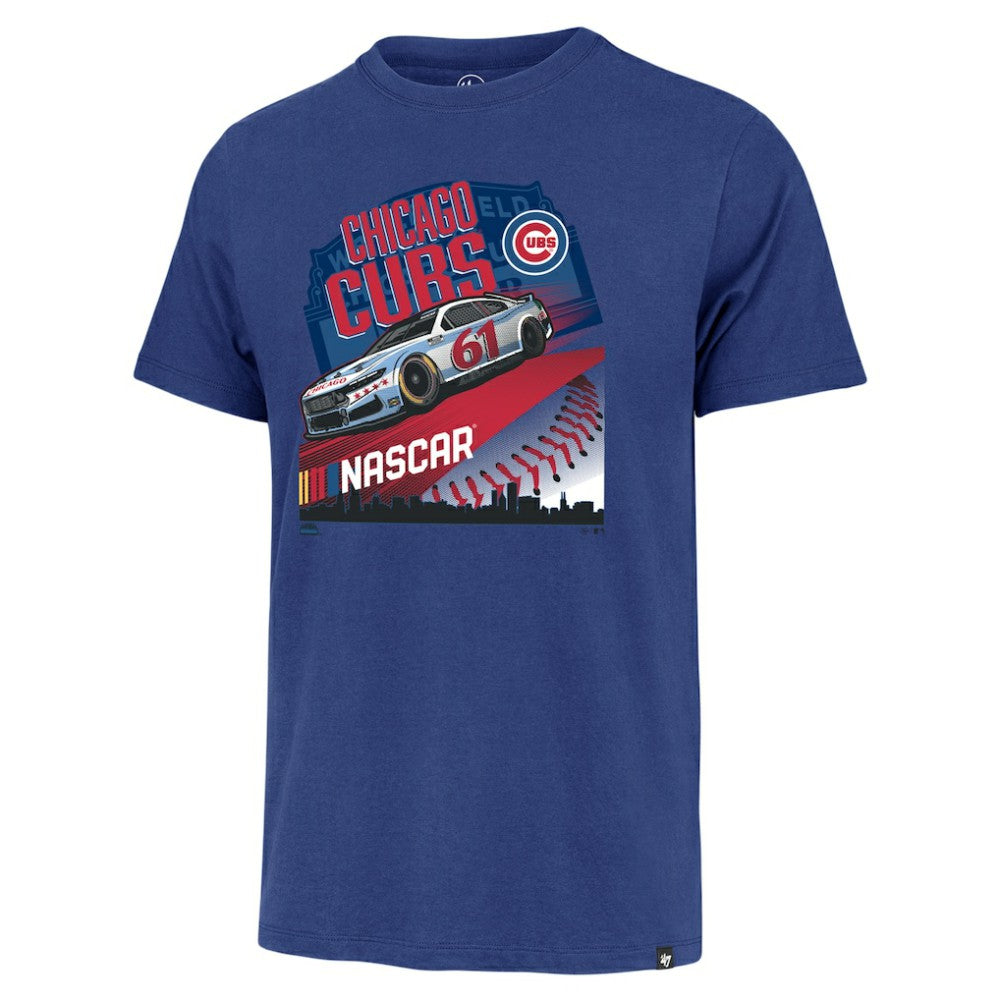 NASCAR x Chicago Cubs '47 Franklin T-Shirt - Royal T-shirts