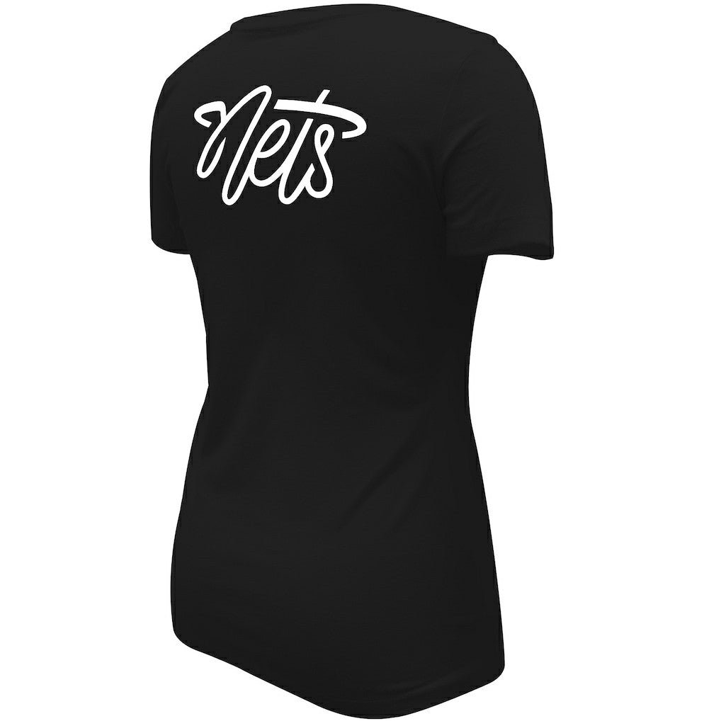 Brooklyn Nets Stadium Essentials Women's Origins Script T-Shirt Black