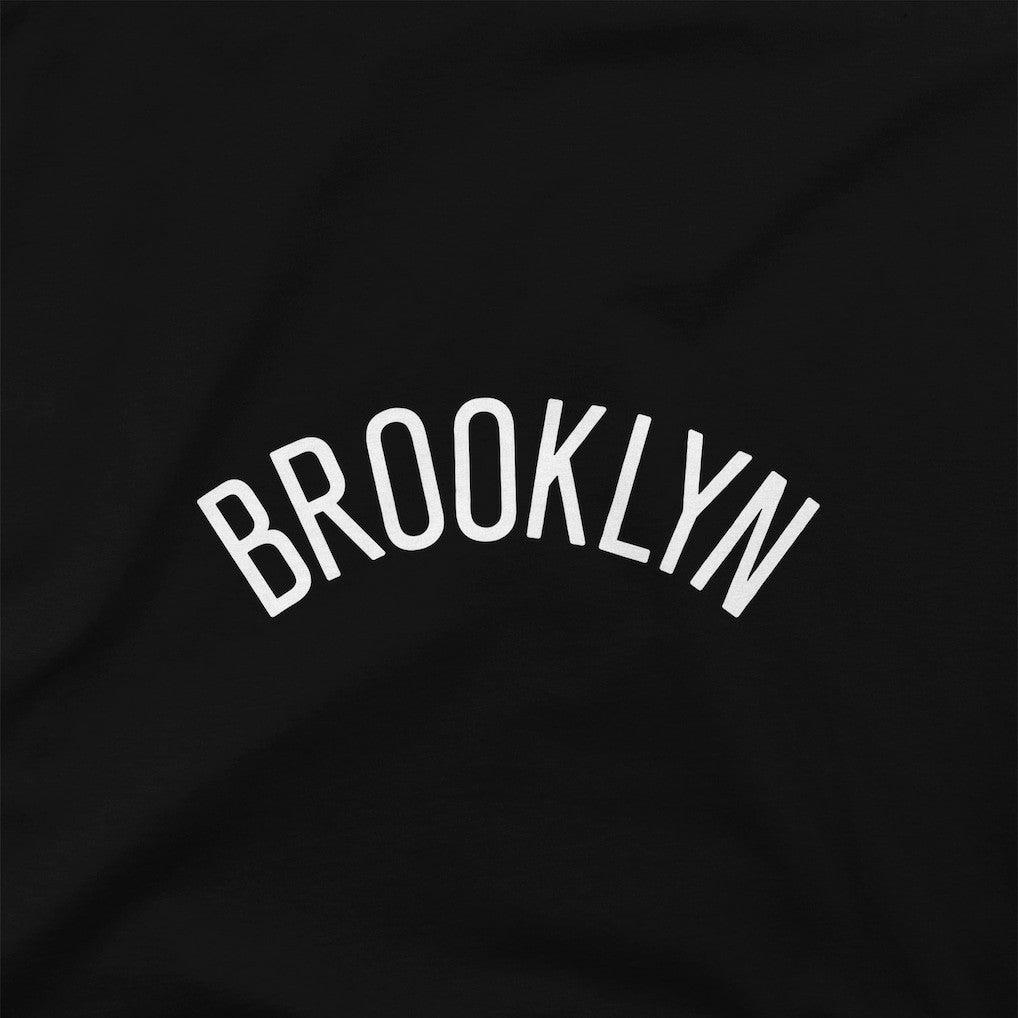 Brooklyn Nets Stadium Essentials Women's Origins Script Cropped Pullover Hoodie Black