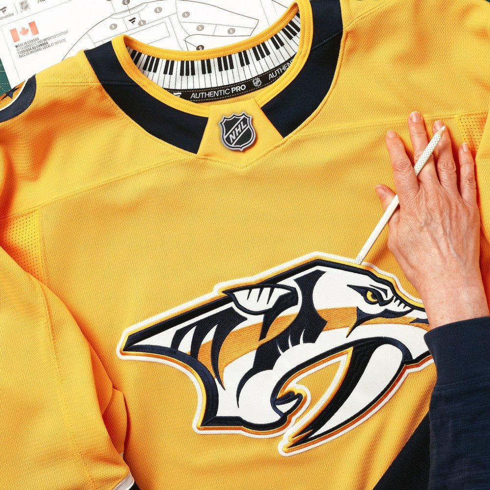 NHL Nashville Predators Fanatics Home Authentic Pro Jersey - Yellow