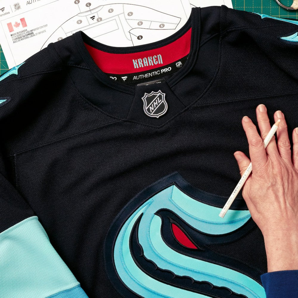 NHL Seattle Kraken Fanatics Home Authentic Pro Jersey - Deep Sea Blue