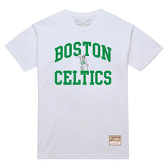 Boston Celtics Hardwood Classics Vintage Warm Up T-Shirt White