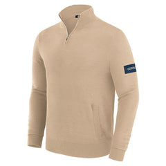 Dallas Cowboys J. Palmer Franchise Quarter-Zip Sweater Tan