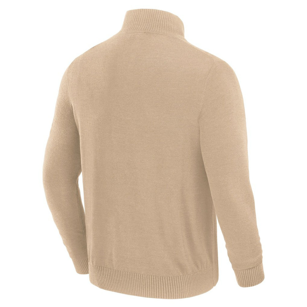 Dallas Cowboys J. Palmer Franchise Quarter-Zip Sweater Tan