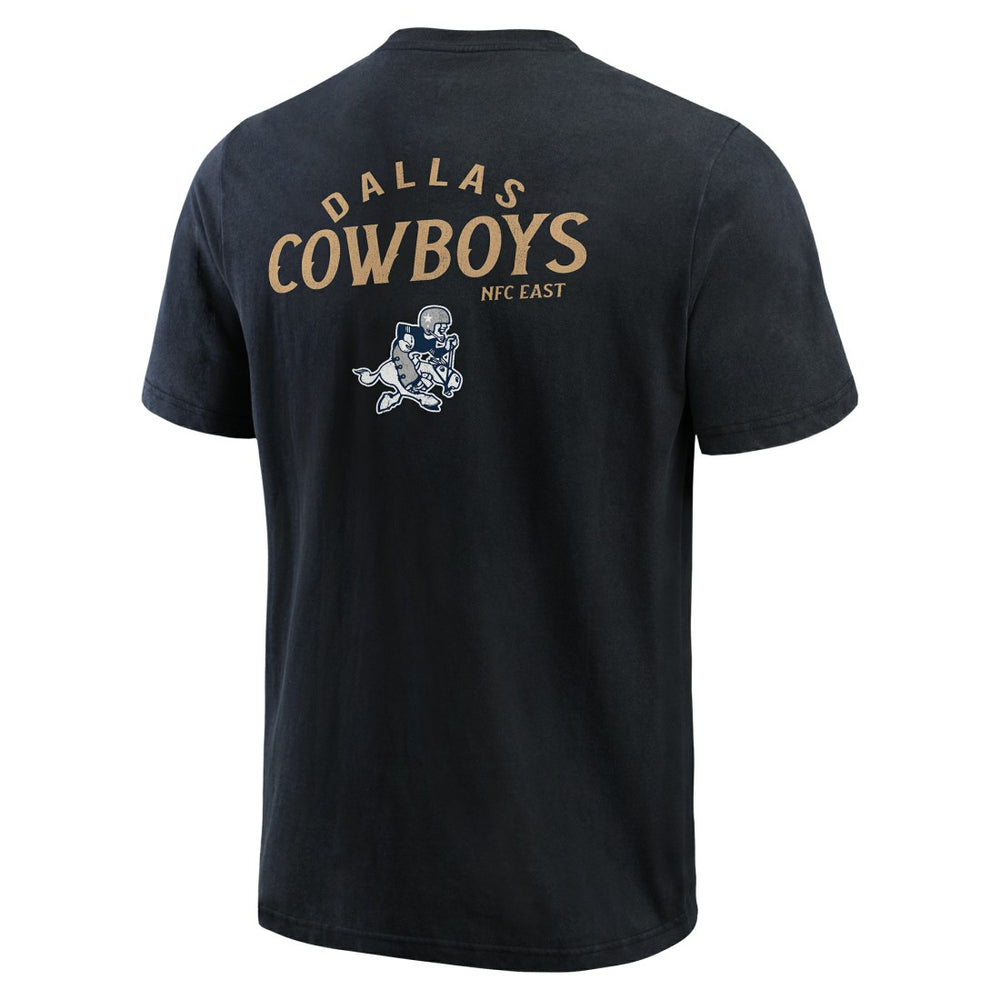 Dallas Cowboys Darius Rucker Collection Washed Henley T-Shirt Black