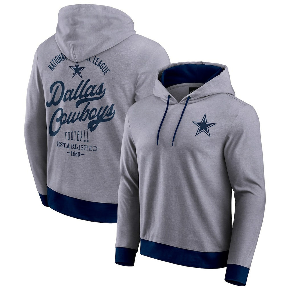 Dallas Cowboys Darius Rucker Collection Tonal Knit Pullover Hoodie Navy