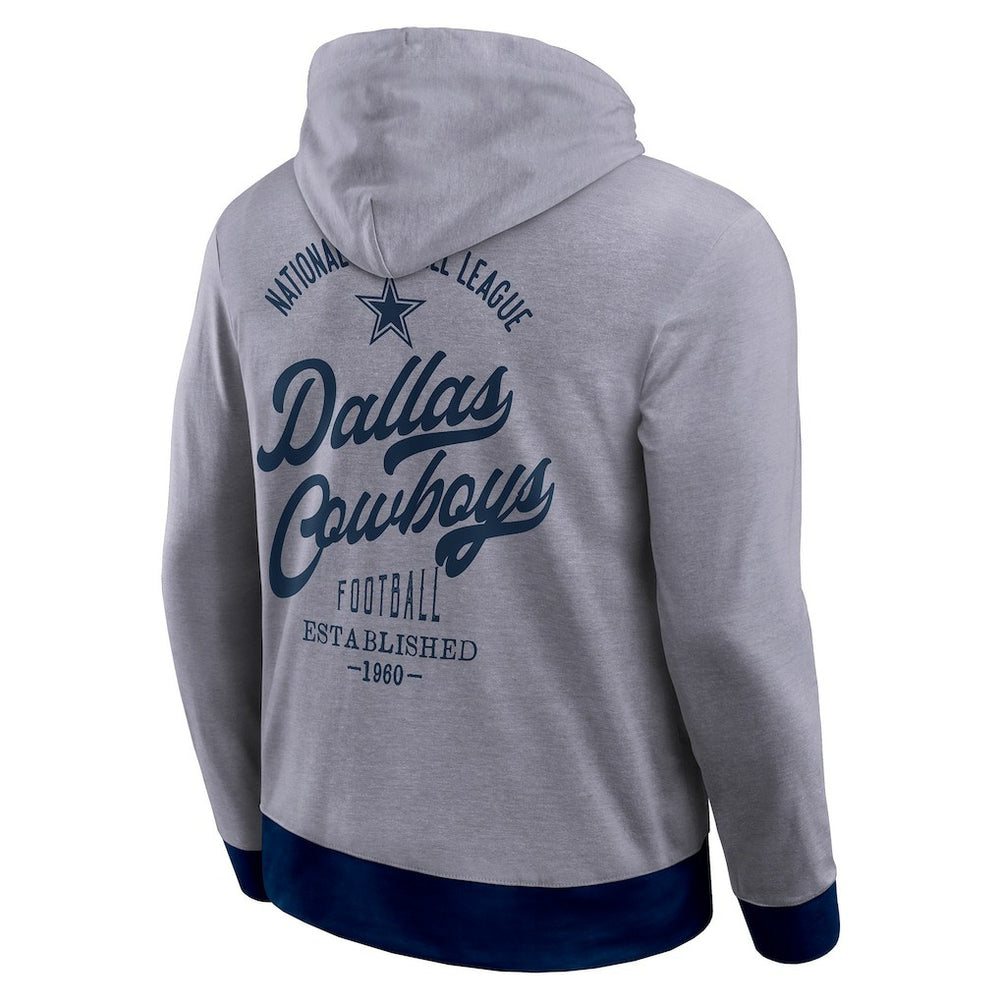 Dallas Cowboys Darius Rucker Collection Tonal Knit Pullover Hoodie Navy