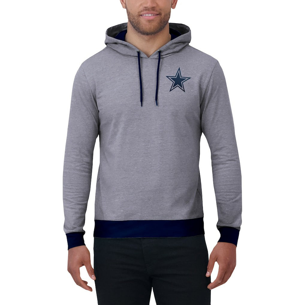 Dallas Cowboys Darius Rucker Collection Tonal Knit Pullover Hoodie Navy