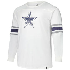 Dallas Cowboys '47 Big & Tall Premier Brex Long Sleeve T-Shirt White