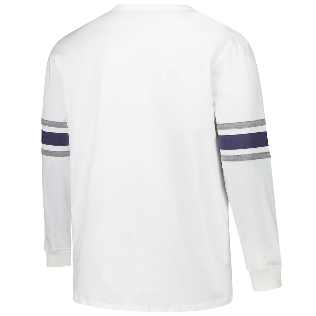 Dallas Cowboys '47 Big & Tall Premier Brex Long Sleeve T-Shirt White