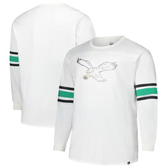 Philadelphia Eagles '47 Big & Tall Premier Brex Long Sleeve T-Shirt White