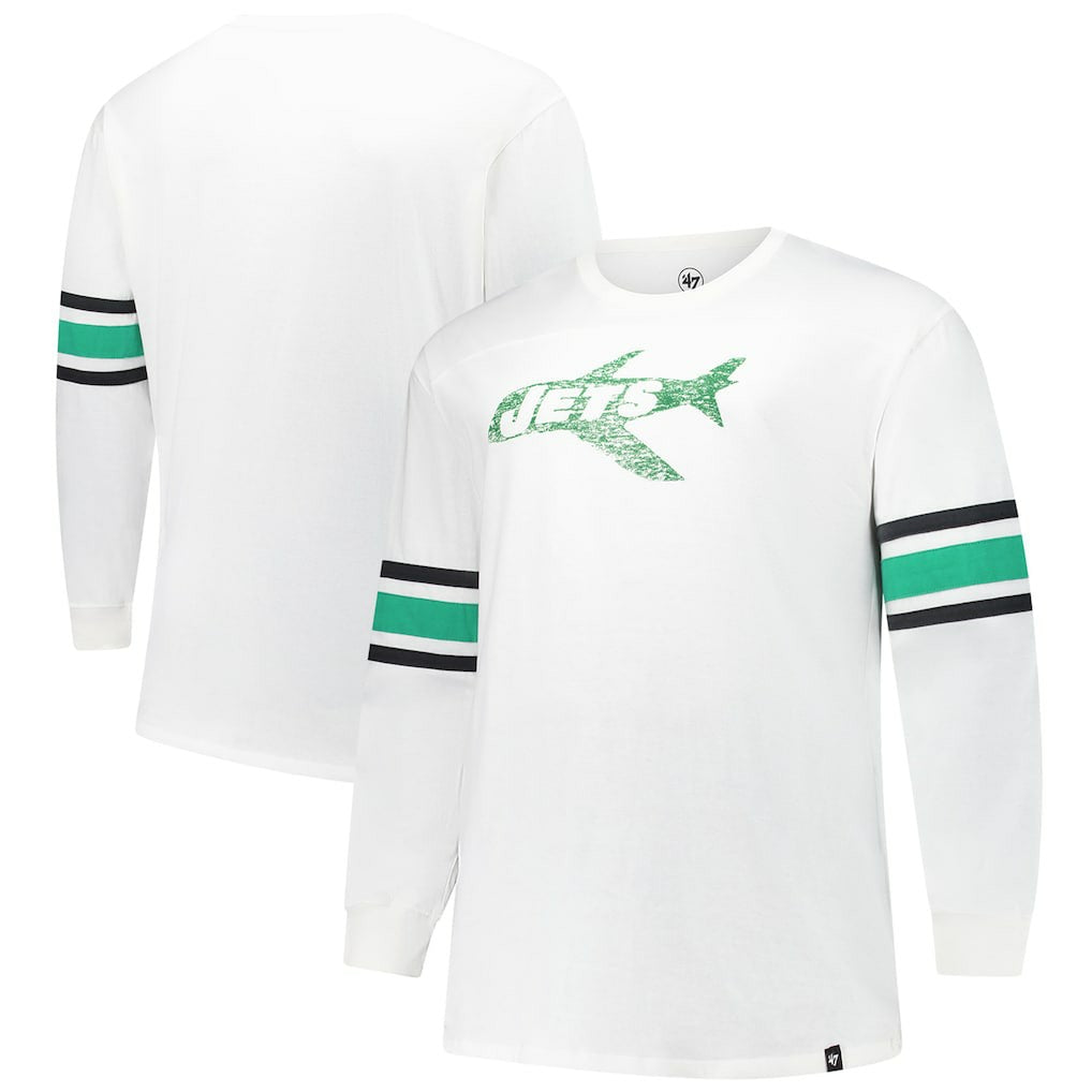 New York Jets '47 Big & Tall Premier Brex Long Sleeve T-Shirt White