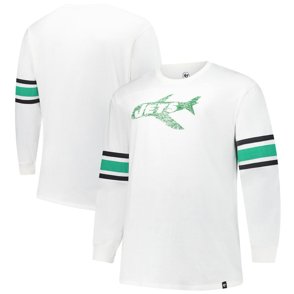 New York Jets '47 Big & Tall Premier Brex Long Sleeve T-Shirt White