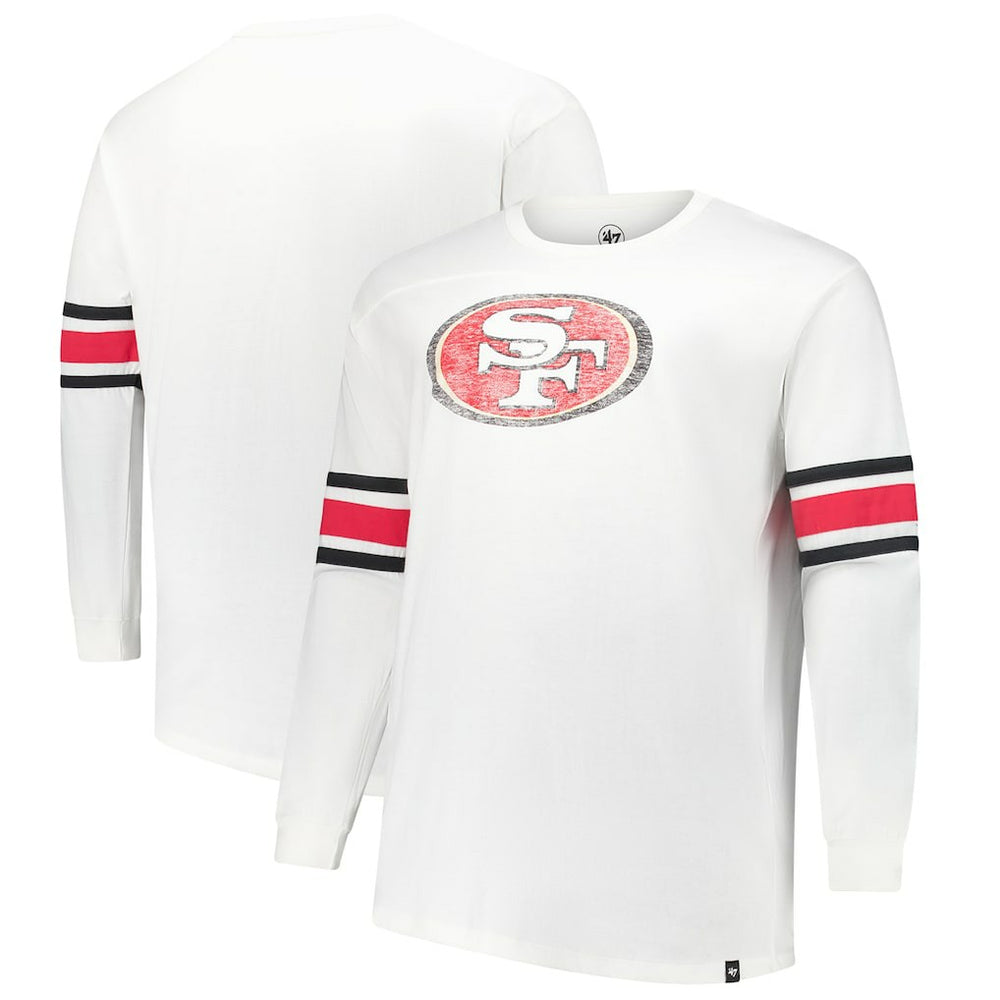 San Francisco 49ers '47 Big & Tall Premier Brex Long Sleeve T-Shirt White