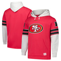 San Francisco 49ers '47 Big & Tall Lacer Pullover Hoodie Scarlet