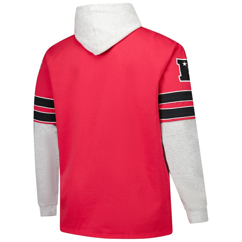 San Francisco 49ers '47 Big & Tall Lacer Pullover Hoodie Scarlet
