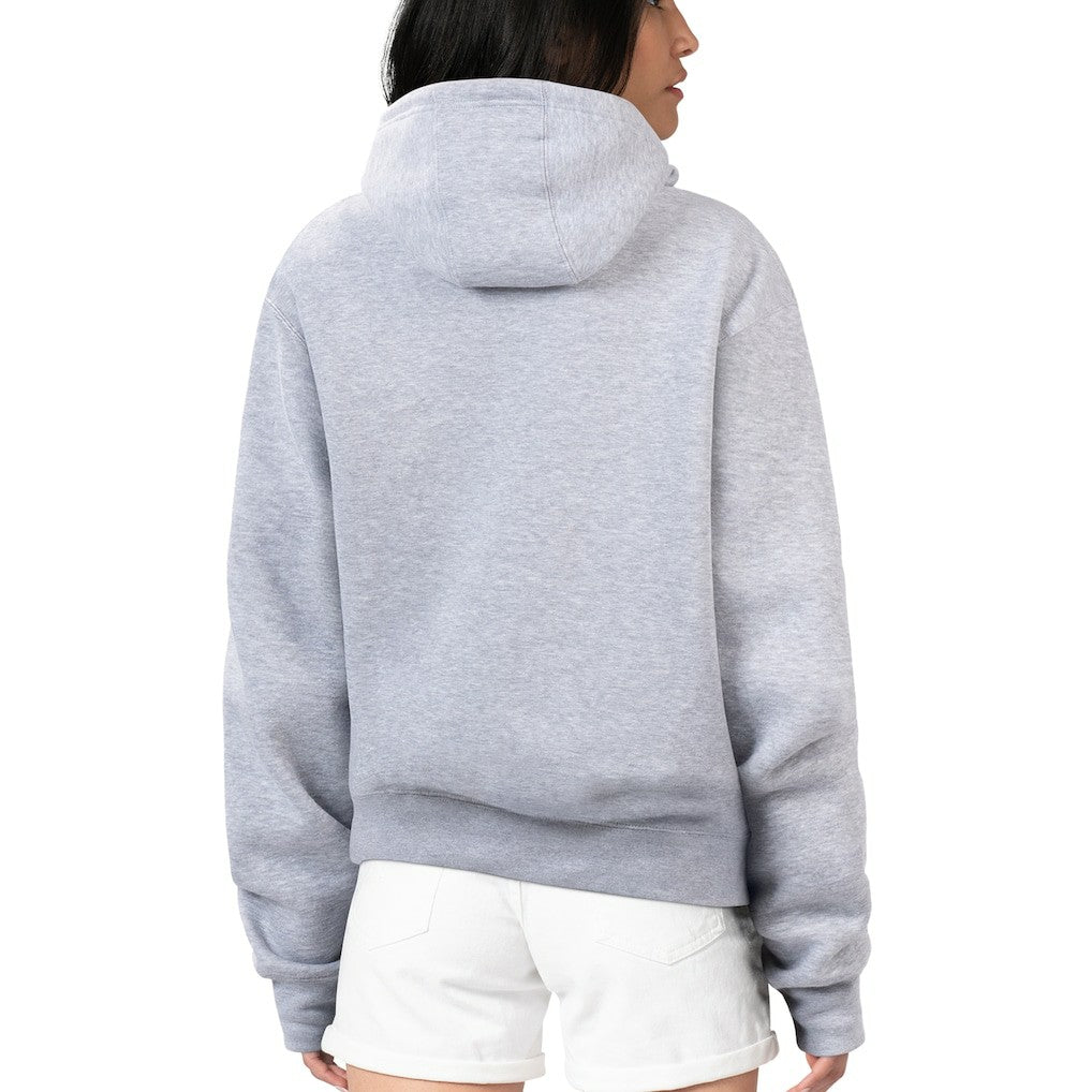 Kansas City Chiefs G-III 4Her by Carl Banks Women's Flowers Team Logo Graphic Fleece Pullover Hoodie Heather Gray