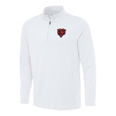 Chicago Bears Antigua Reprocess Quarter-Zip Top White