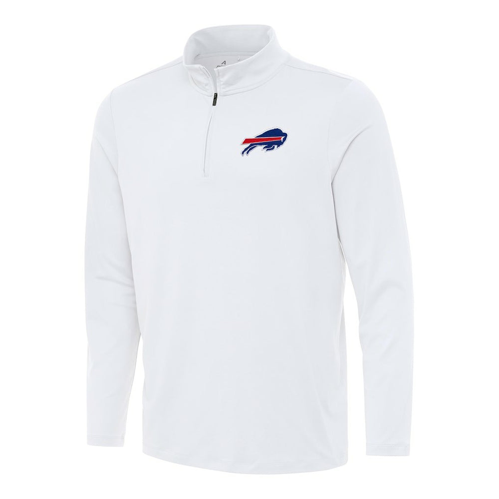 Buffalo Bills Antigua Reprocess Quarter-Zip Top White