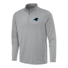 Carolina Panthers Antigua Reprocess Quarter-Zip Top Gray