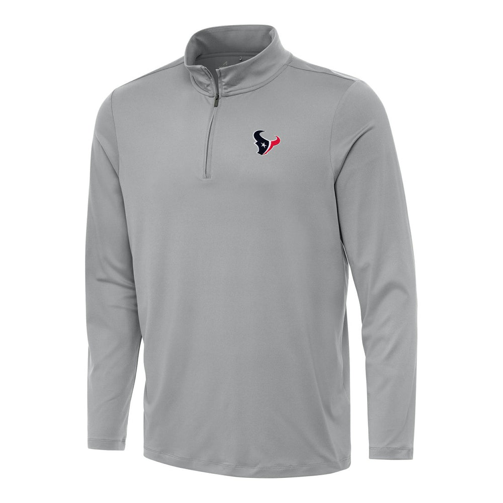 Houston Texans Antigua Reprocess Quarter-Zip Top Gray
