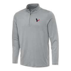 Houston Texans Antigua Reprocess Quarter-Zip Top Gray