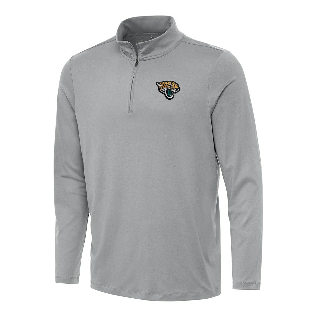 Jacksonville Jaguars Antigua Reprocess Quarter-Zip Top Gray