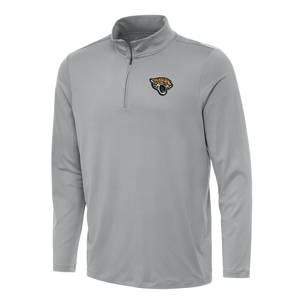 Jacksonville Jaguars Antigua Reprocess Quarter-Zip Top Gray