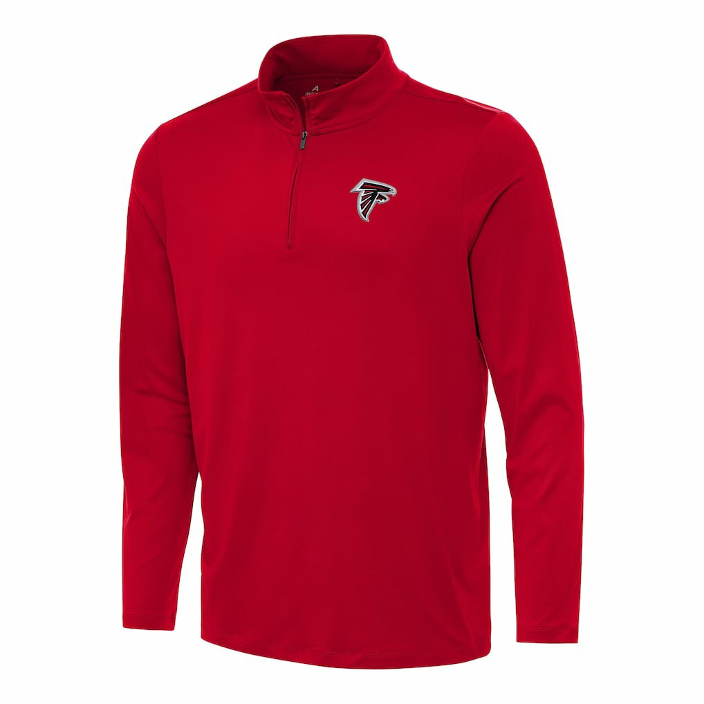 Atlanta Falcons Antigua Reprocess Quarter-Zip Top Red