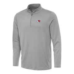 Kansas City Chiefs Antigua Reprocess Quarter-Zip Top Gray