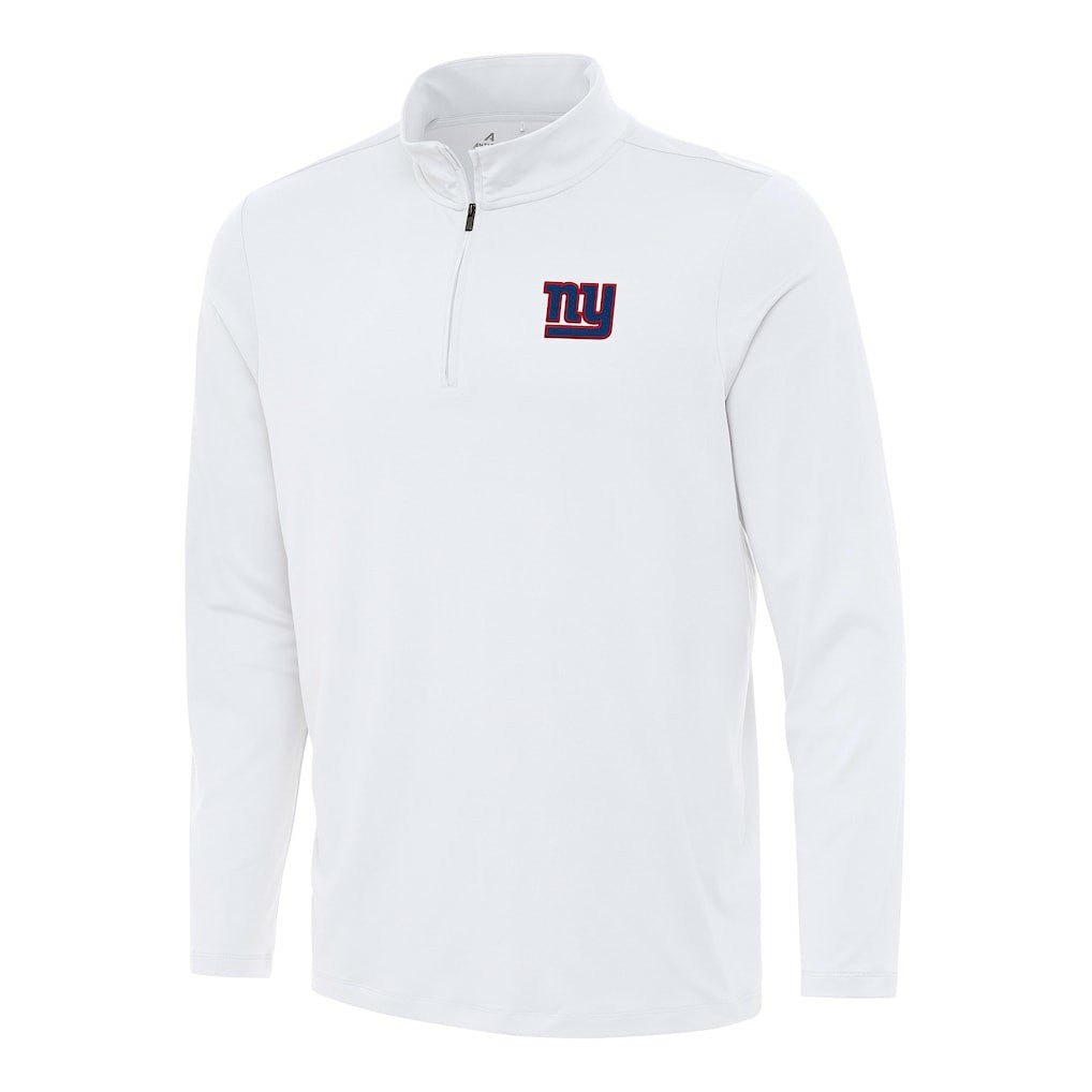 New York Giants Antigua Reprocess Quarter-Zip Top White