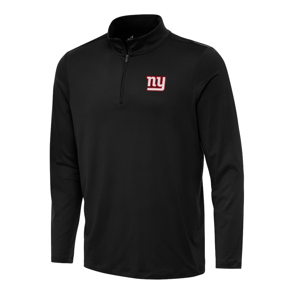 New York Giants Antigua Reprocess Quarter-Zip Top Black