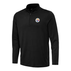 Pittsburgh Steelers Antigua Reprocess Quarter-Zip Top Black