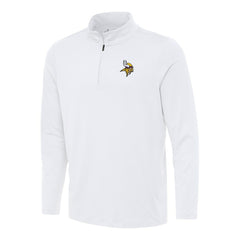 Minnesota Vikings Antigua Reprocess Quarter-Zip Top White