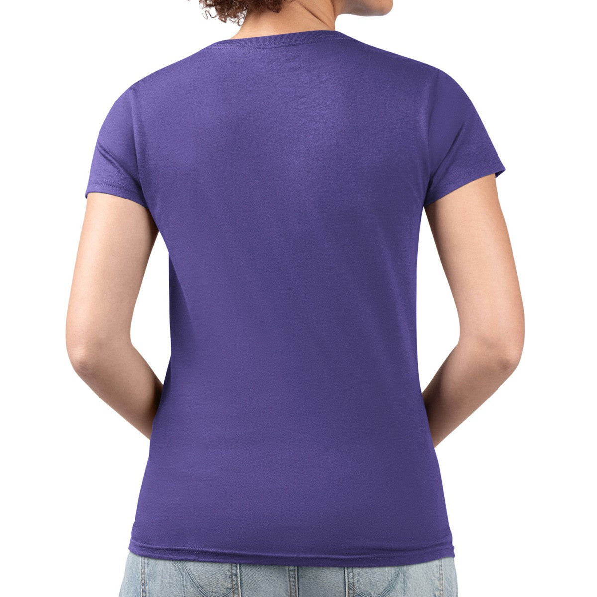 Los Angeles Lakers G-III 4Her by Carl Banks Women's Super-Slim Fit Lightweight Flowers Team Logo Graphic V-Neck T-Shirt Purple