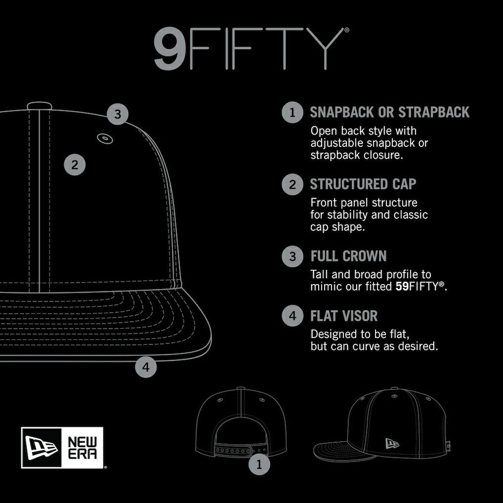Detroit Lions New Era Throwback Jagged 9FiFTY Snapback Hat Blue
