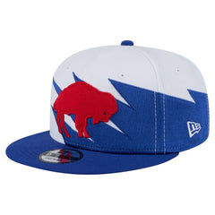 Buffalo Bills New Era Throwback Jagged 9FiFTY Snapback Hat Royal