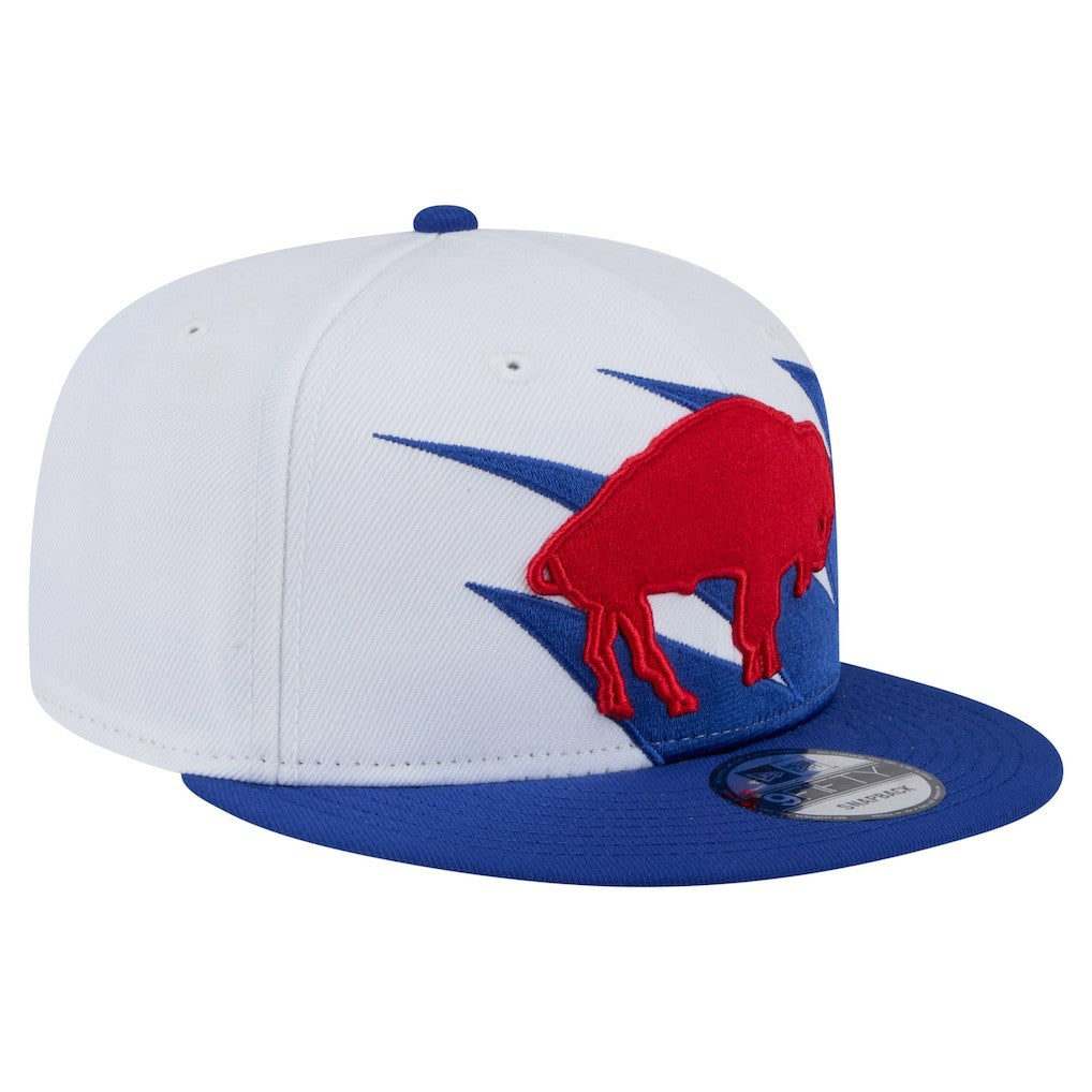 Buffalo Bills New Era Throwback Jagged 9FiFTY Snapback Hat Royal