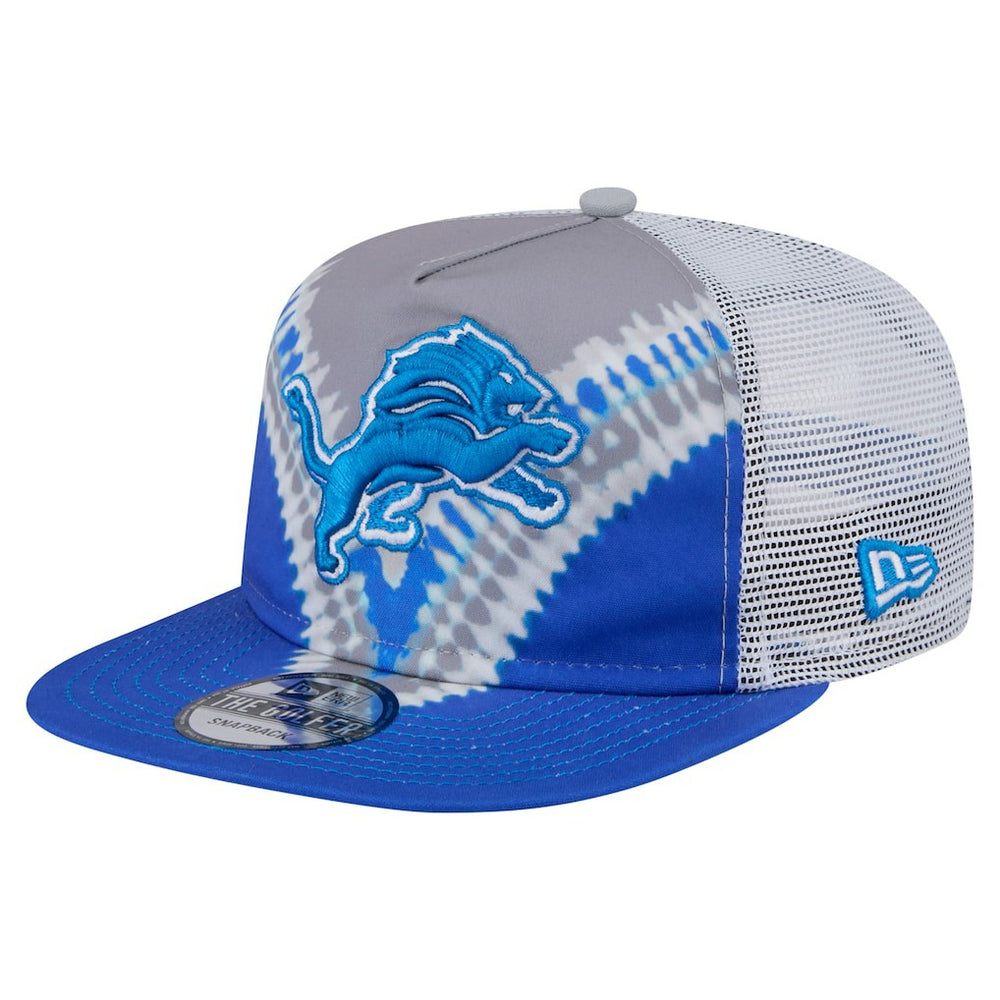 Detroit Lions New Era Throwback Dye Golfer Snapback Hat Gray/Blue