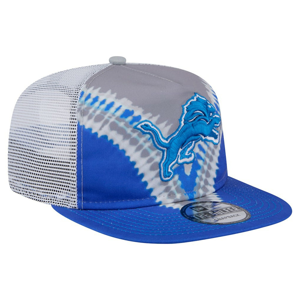Detroit Lions New Era Throwback Dye Golfer Snapback Hat Gray/Blue