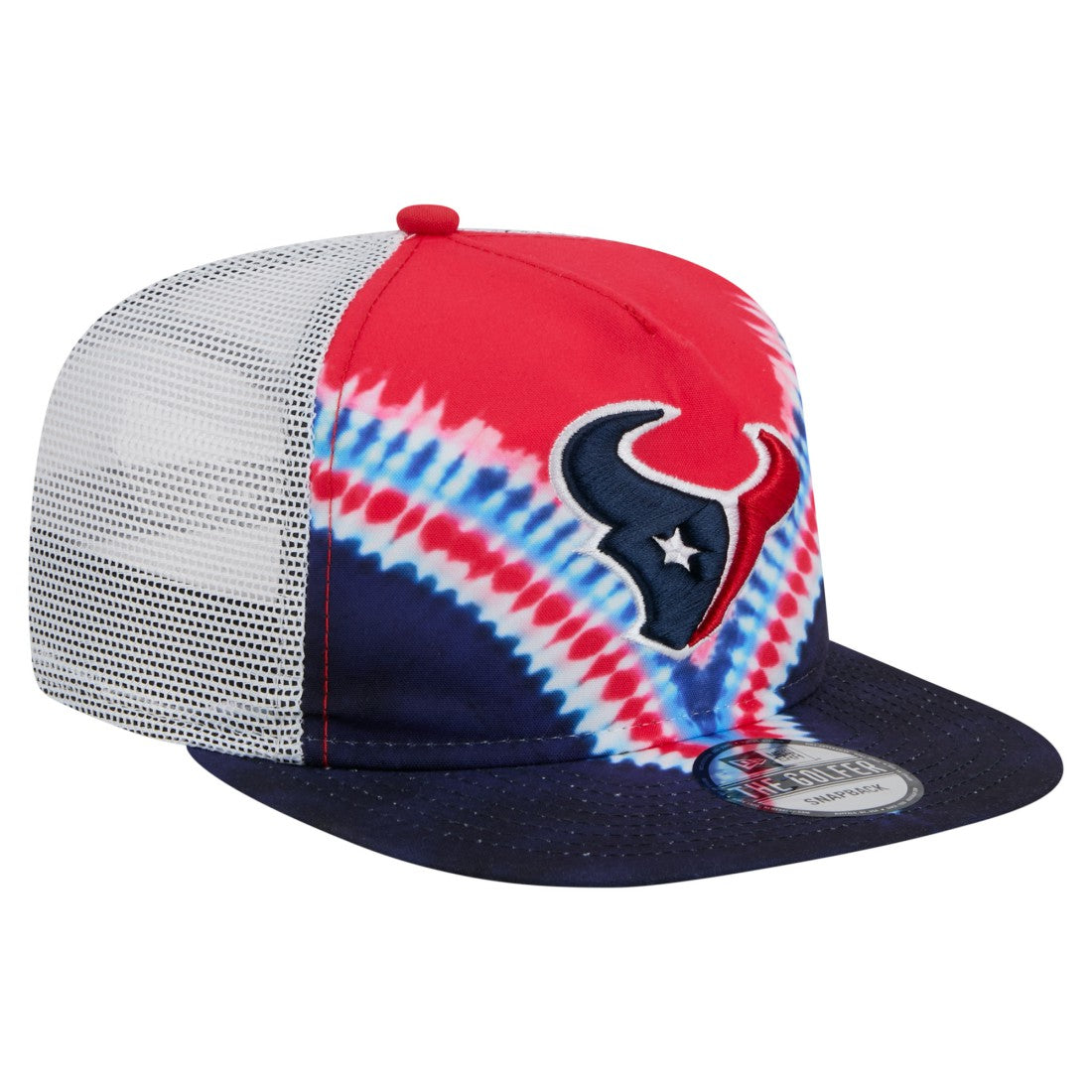 Houston Texans New Era Throwback Dye Golfer Snapback Hat Red/Navy