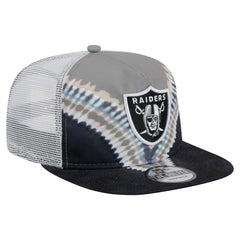 Las Vegas Raiders New Era Throwback Dye Golfer Snapback Hat Gray/Black