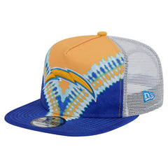 Los Angeles Chargers New Era Throwback Dye Golfer Snapback Hat Gold/Blue